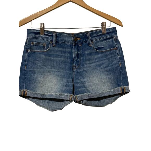 J. Crew Factory Pants - J Crew Womens Denim Jean Shorts Size 25 Cuffed stretch